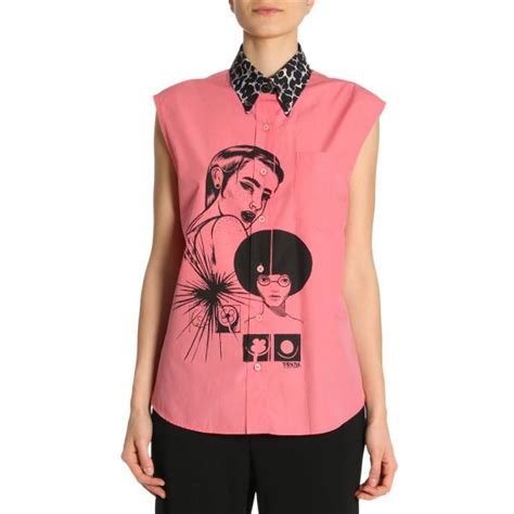 pink prada shirt|Prada shirt women.